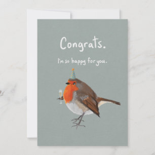 Sarkastic Bird Grattiss Card Kort