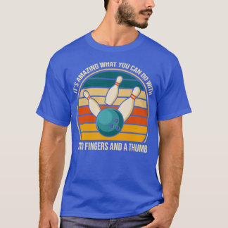 Sarkastic Bowling Two Finger och Thumb T Shirt