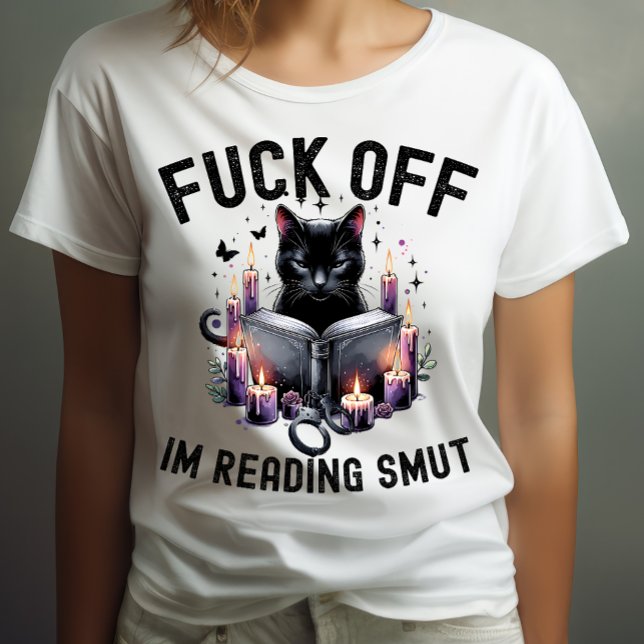 Sarkastic Cat Bok Älskare Reading Bookworm T Shirt (Skapare uppladdad)