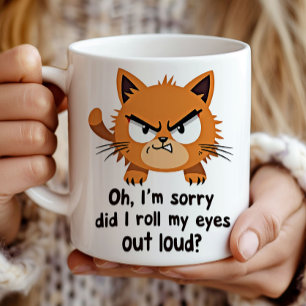 Sarkastic Cat Lover Gift Antisocial Kattunge Kaffemugg