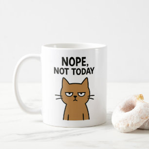 Sarkastic Cat - Nope. Inte i dag. Antisociala djur Kaffemugg