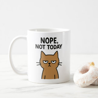 Sarkastic Cat - Nope. Inte i dag. Antisociala djur Kaffemugg
