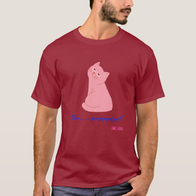 Sarkastic Christian Cat T Shirt (Framsida)