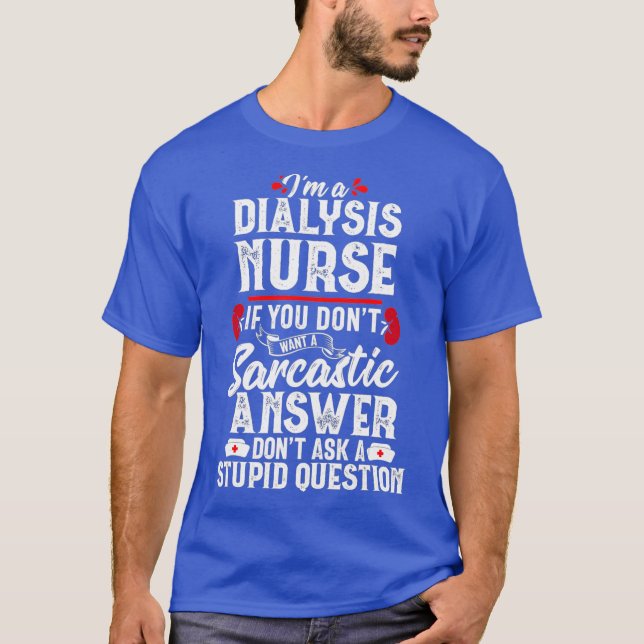 Sarkastic Dialysis Nurse Funny Nephrology Kvinnor T Shirt (Framsida)