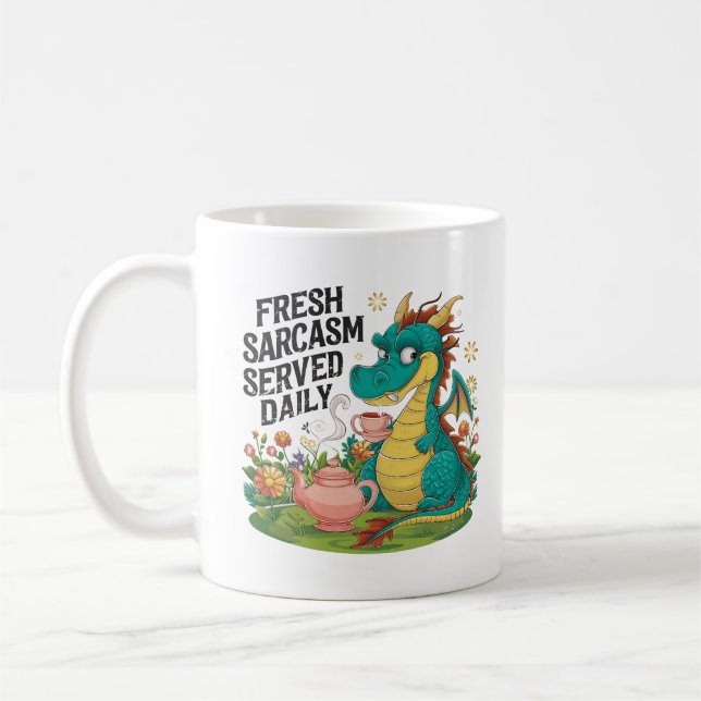 Sarkastic Dragon Kaffemugg (Vänster)