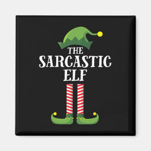 Sarkastic Elf Matching Family Group - juldel Magnet