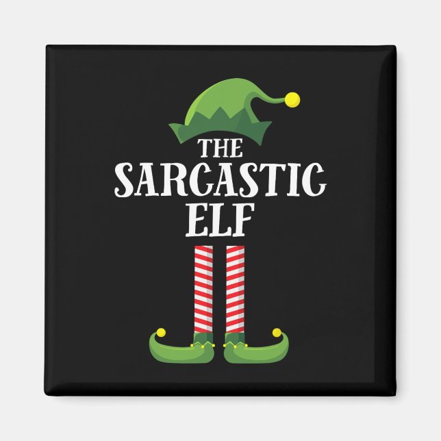 Sarkastic Elf Matching Family Group - juldel Magnet (Framsidan)