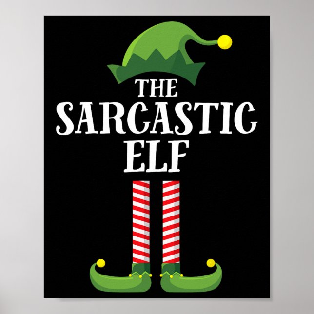 Sarkastic Elf Matching Family Group - juldel Poster (Framsidan)