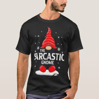 Sarkastic Gnome-familjen matchande julklapp Gi T Shirt
