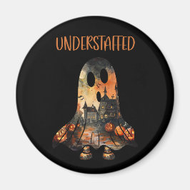 Sarkastic Halloween Underbemed Ghost Magnet