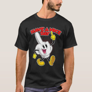 Sarkastic har en trevlig dag i Finger-handskkonst T Shirt