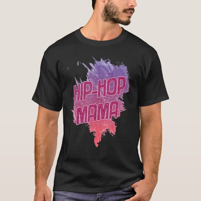 Sarkastic hip hop Mamma Humor T Shirt (Framsida)