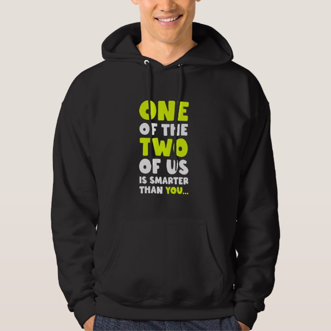 Sarkastic Humor Funny Joke Witty som säger Ironic  Hoodie (Framsida)