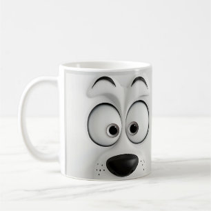 Sarkastic Hund Ansikte 3D Kaffemugg