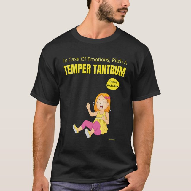 Sarkastic i Fodral i Känslor Pitch, en Temper Tant T Shirt (Framsida)