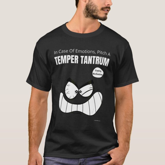 Sarkastic i Fodral i Känslor Pitch, en Temper Tant T Shirt (Framsida)