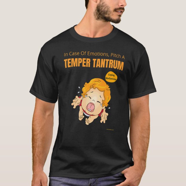 Sarkastic i Fodral i Känslor Pitch, en Temper Tant T Shirt (Framsida)