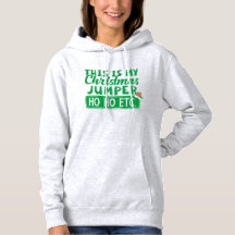 Sarkastic jul Hoodie med Santa Hat & Quote