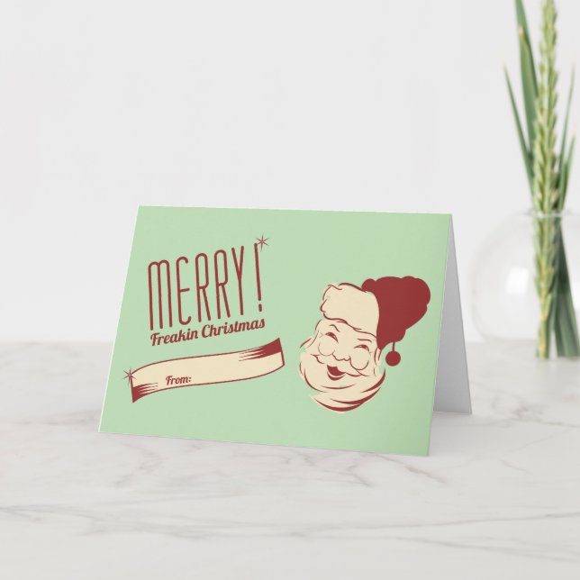 Sarkastic julkort (tomt inuti) helgkort (Framsida)