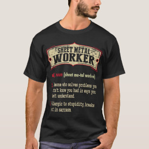 Sarkastic lakan Metall Worker Dictionary Term Sarc T Shirt