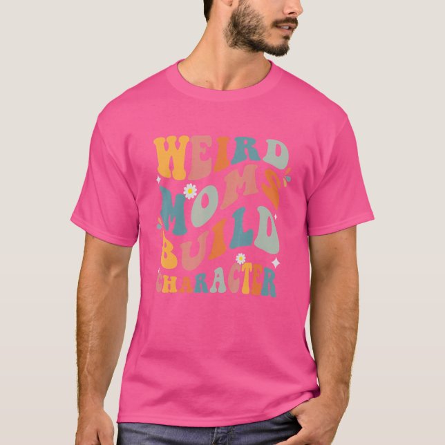 Sarkastic Mamma Ord Konstig Mammor Bygger tecken T Shirt (Framsida)