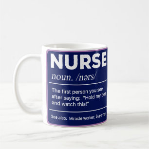 Sarkastic Nurse Definition: Håll mitt öl Kaffemugg