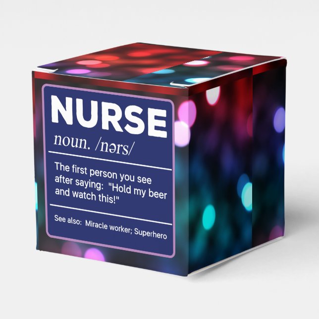 Sarkastic Nurse Definition: Håll mitt öl Presentaskar (Framsidan Sidan)