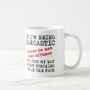 Sarkastic Offense Funny Mug Citotes Ord Kaffemugg