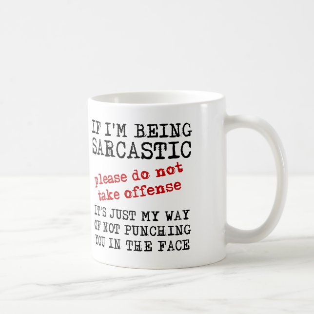 Sarkastic Offense Funny Mug Citotes Ord Kaffemugg (Höger)
