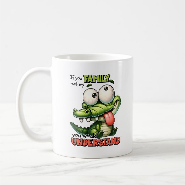 Sarkastic Om du mött min familjetypgrafi Kaffemugg (Vänster)