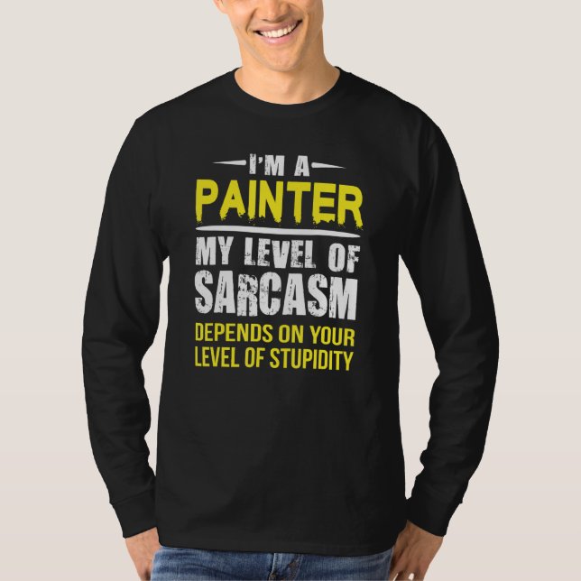 Sarkastic Painter T Shirt (Framsida)