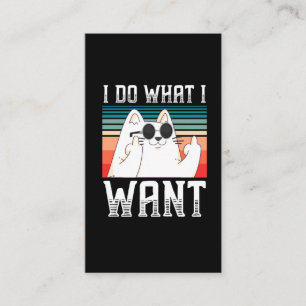 Sarkastic People Kattunge Finger Selfish Kattunge Visitkort