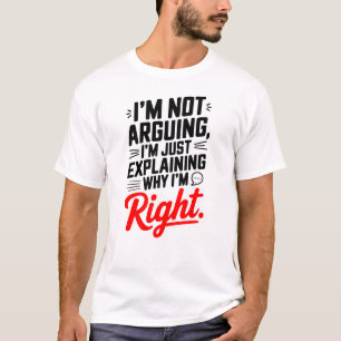 Sarkastic Quote Tee - jag talar inte, bara Höger