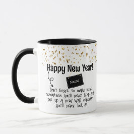 Sarkastic Resolution Funny Gott nytt år Confetti Mugg