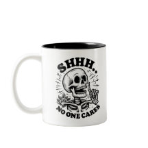 Sarkastic Skeleton Funny Coffee