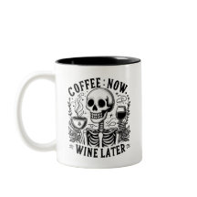 Sarkastic Skeleton Funny Coffee