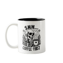 Sarkastic Skeleton Funny Coffee