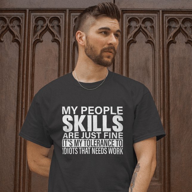 Sarkastic Skills Tee - Tolerance Humor (Skapare uppladdad)