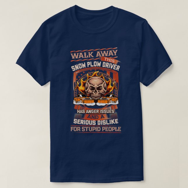 Sarkastic Snö Plow Driver 2 T Shirt (Design framsida)