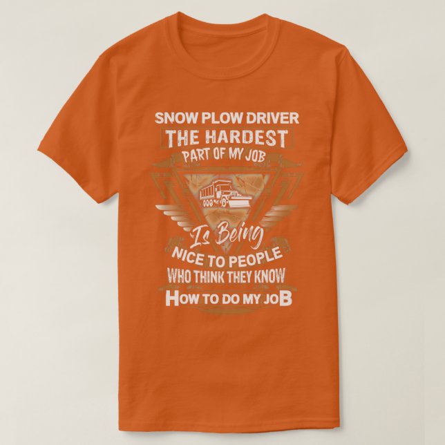 Sarkastic Snö Plow Driver 3 T Shirt (Design framsida)