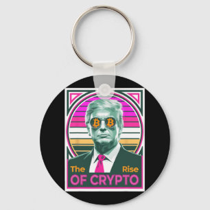 Sarkastic Trump Stiga upp för Crypto Bitcoin Kung  Nyckelring