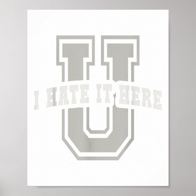 Sarkastic Universiteten, jag hatar det här Student Poster (Framsidan)