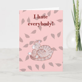 Sarkastic Valentine - Katt Helgkort