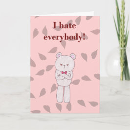 Sarkastic Valentine - Teddy Helgkort