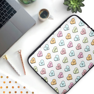 Sarkastic Valentines Candy Heart Mönster Laptop Fodral