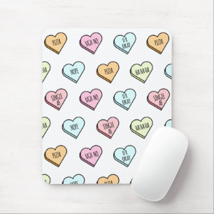Sarkastic Valentines Candy Heart Mönster Musmatta