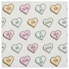 Sarkastic Valentines Candy Heart Mönster Tyg