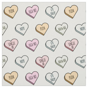 Sarkastic Valentines Candy Heart Mönster Tyg