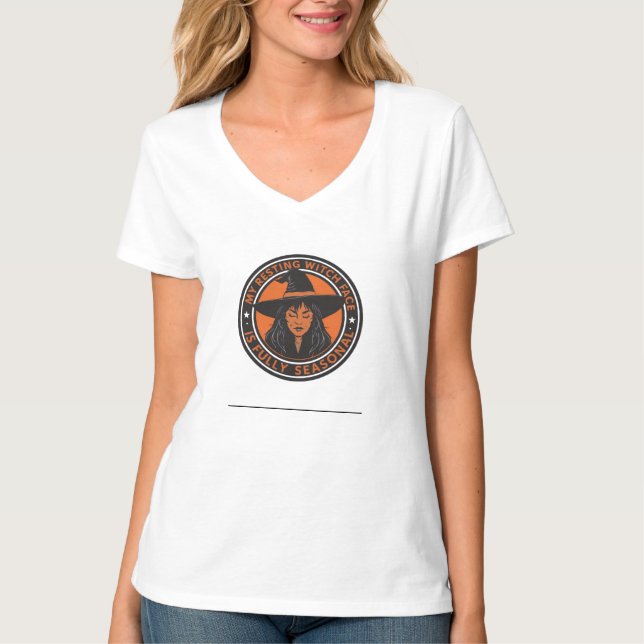 Sarkastic Witch Halloween T-Shirt (Framsida)