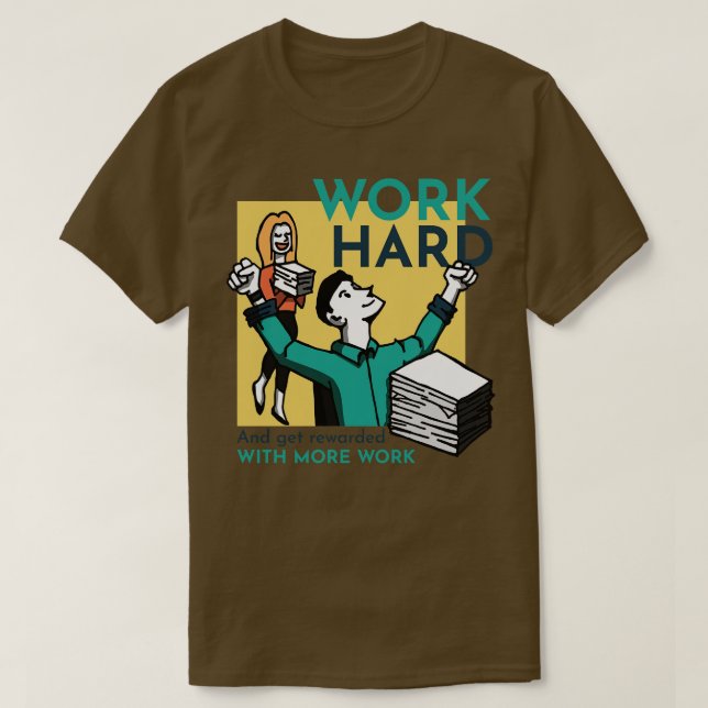 Sarkastic Work Hårt T Shirt (Design framsida)